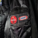 00s Super Bowl XXXV 記念 レザージャケット Jeff Hamilton製 刺繍入り ブラック XL