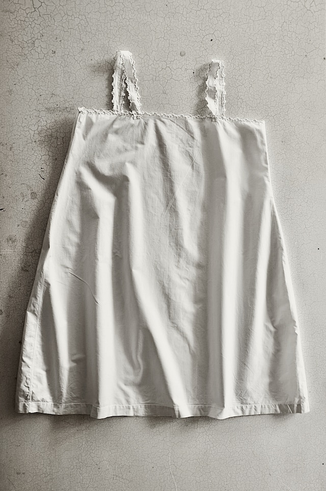 フランス 1900s 白蝶の司る白花のワンピース アンティーク