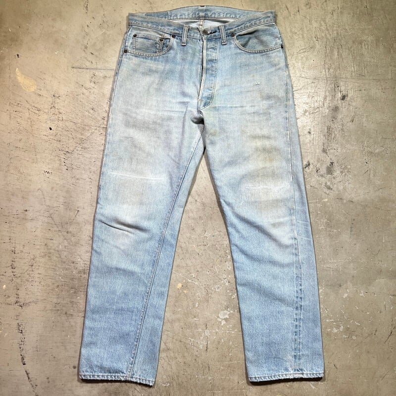 70's Levi's リーバイス 501 66前期 デニムパンツ 赤耳 セルヴィッジ 刻印6 スモールe アイスブルー 実寸W34 USA製 希少  ヴィンテージ BA-2123 RM2542H | agito vintage powered by BASE