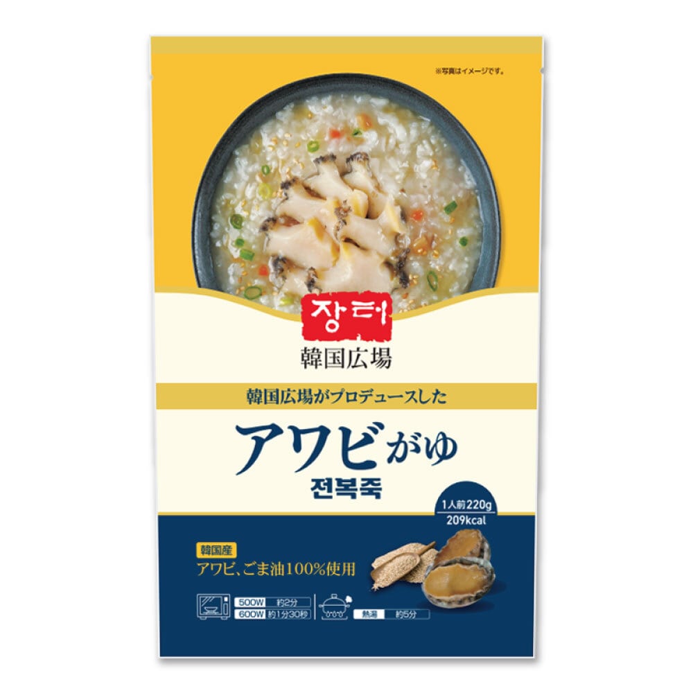 韓国広場 アワビ粥 220g / 韓国式お粥 おかゆ レトルトお粥 即席食品 レトルト