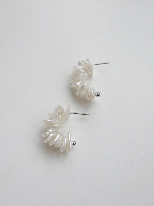 Petal Cluster Hoop Earrings