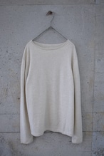 Cashmere long-sleeve knit top