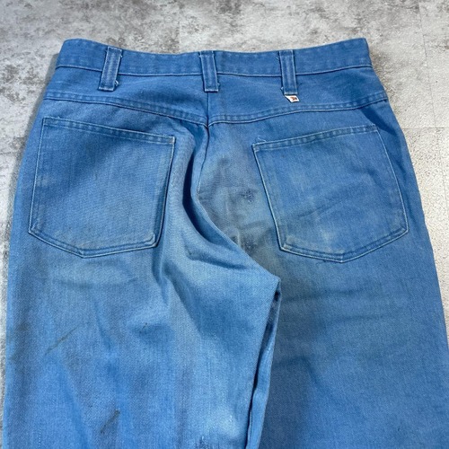 70s 80s Dickies フレア チビタグ デニム USA製 詳細写真15