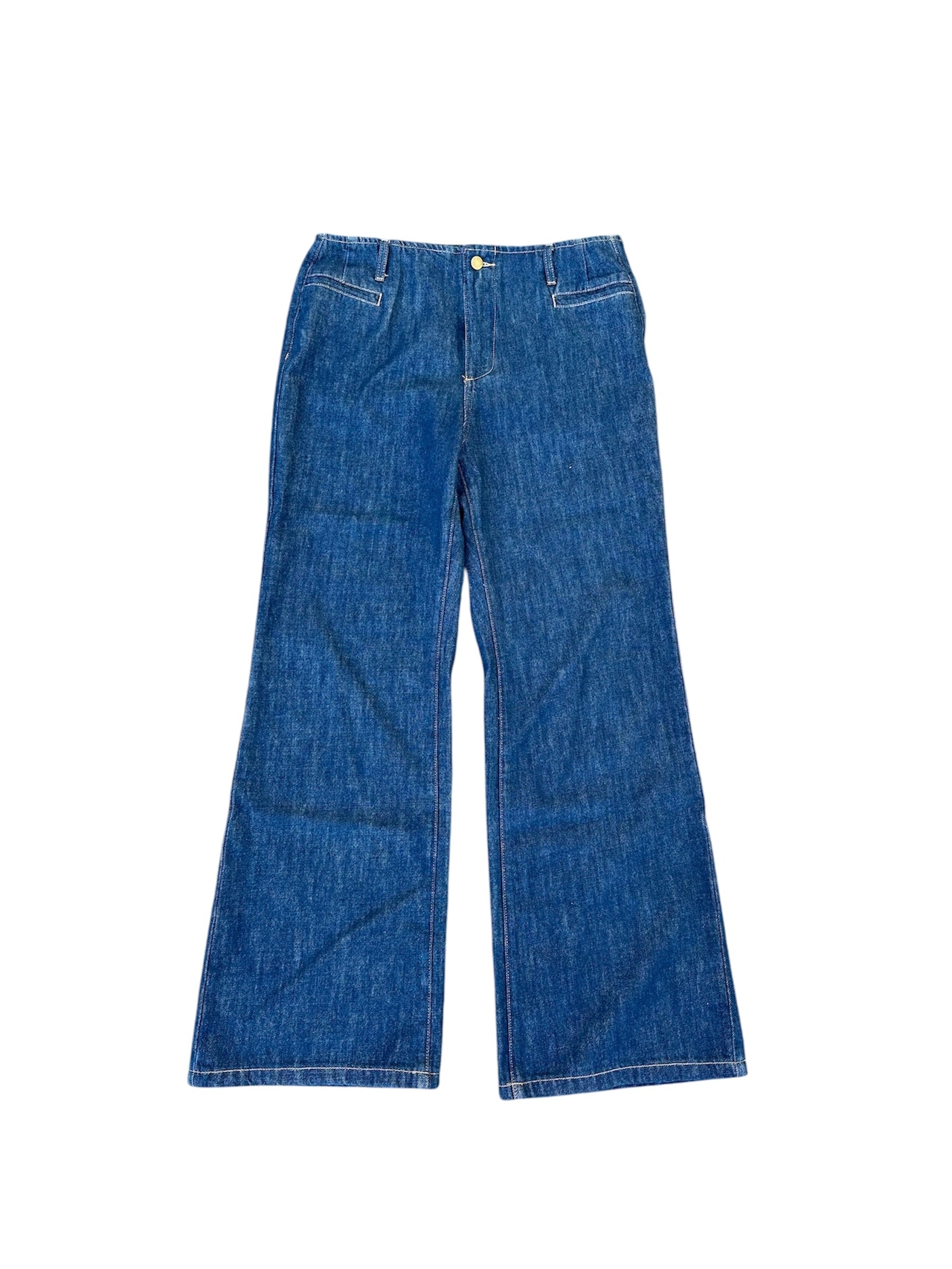 Semi Flare Slacks Denim