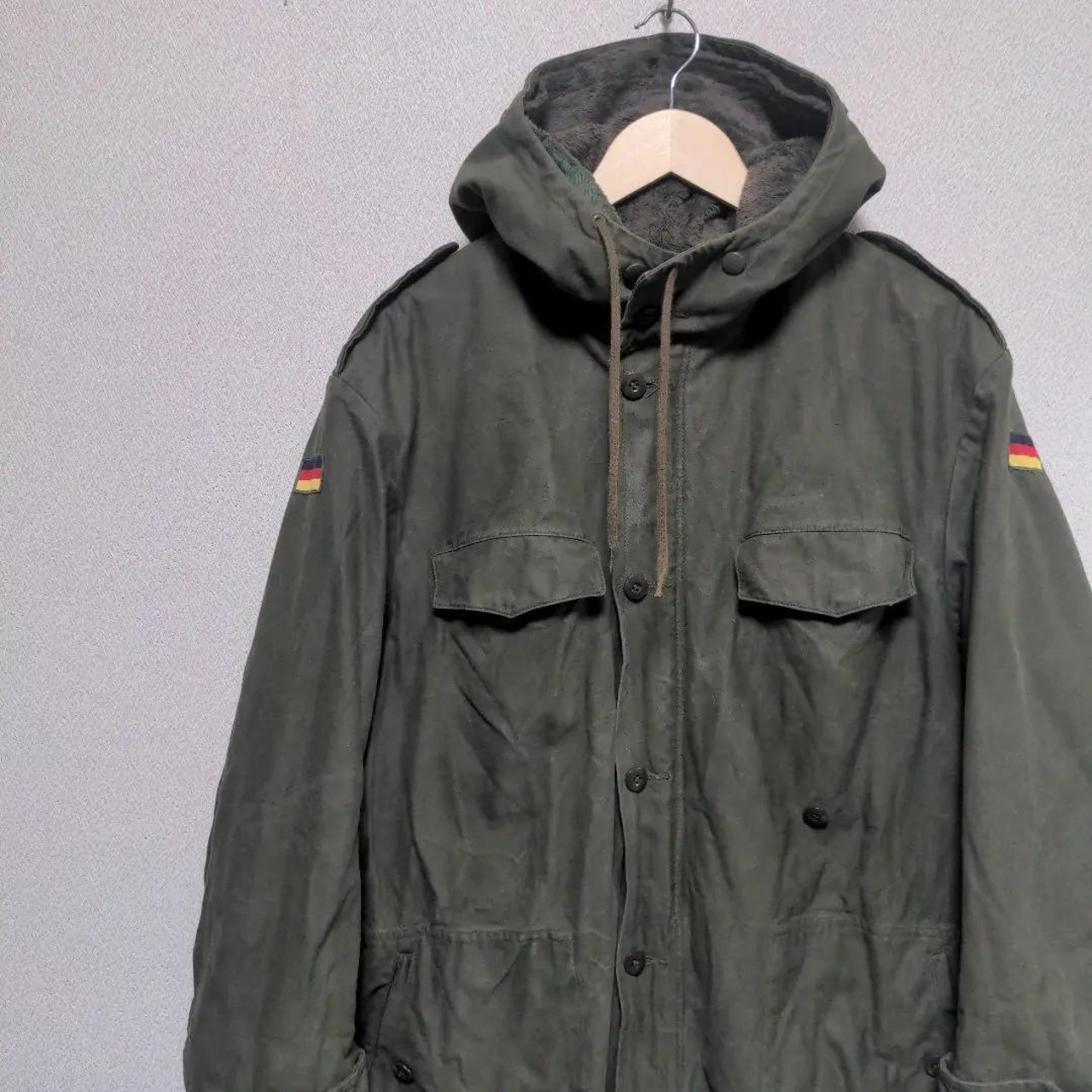 80sドイツ軍 フィールドパーカー モッズコート ボアライナー付 XL相当 
