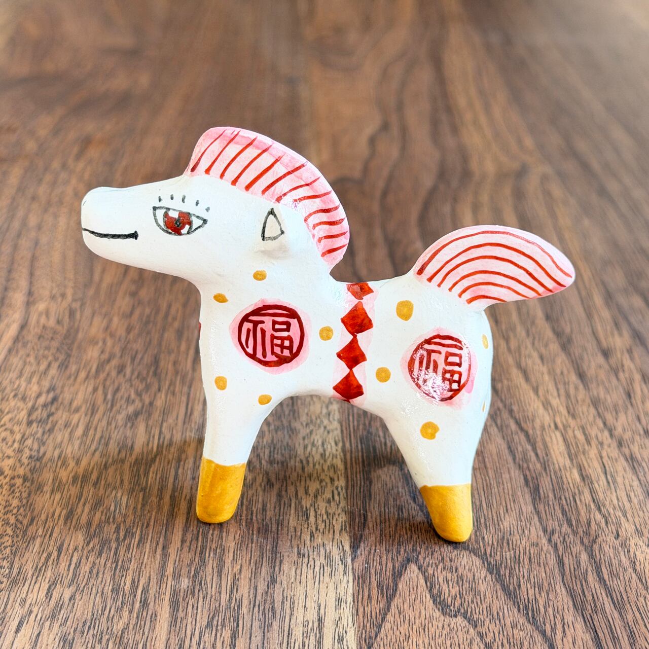 山口祥治 干支フィギュア 午(ウマ)「ウマジャロウ UJ-170」 工房:喜鶴製陶(有田焼)