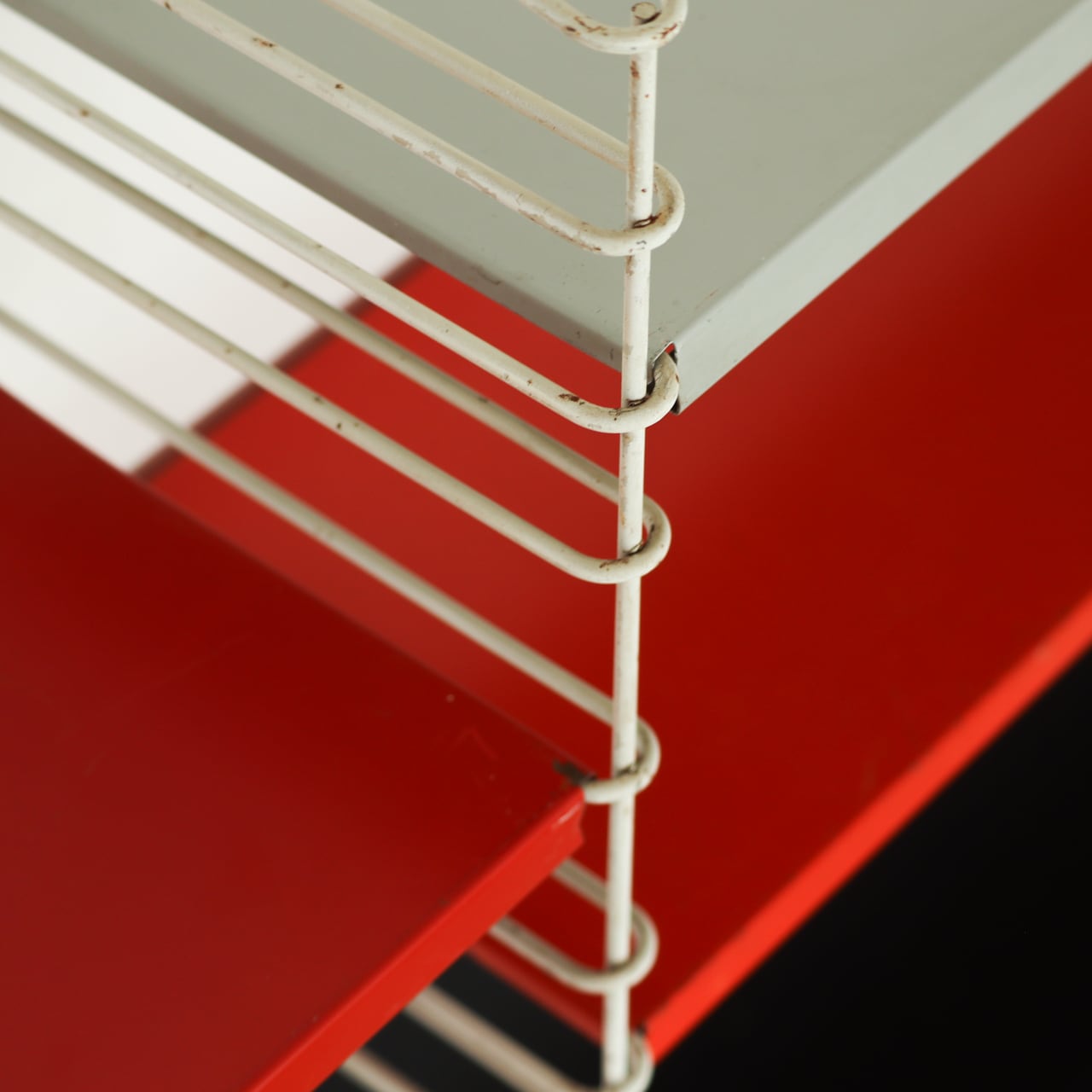 TOMADO WALL SHELF with basket rack | Adrian Dekker | 1960s