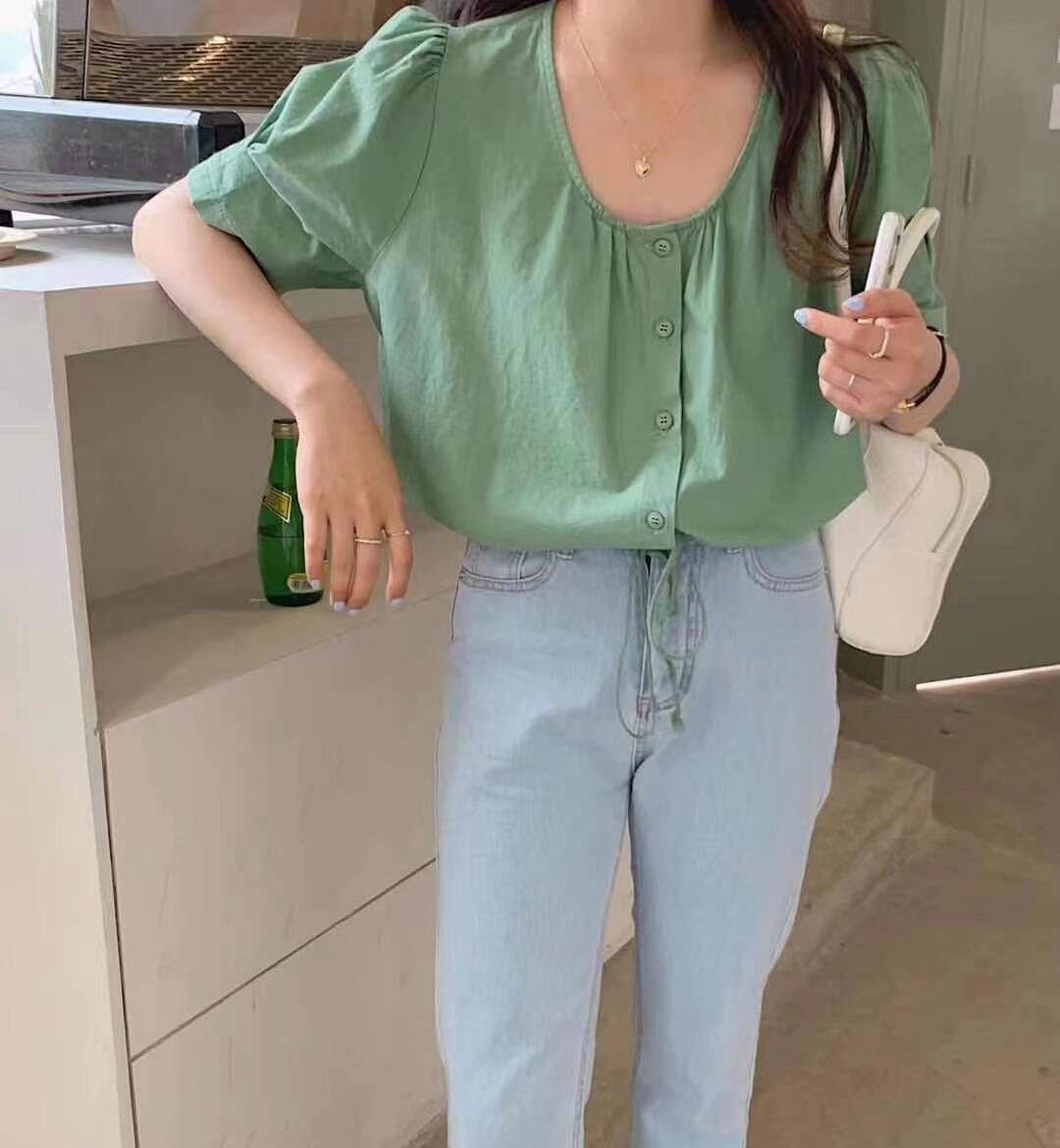 5部袖ブラウス　AJ2205-659