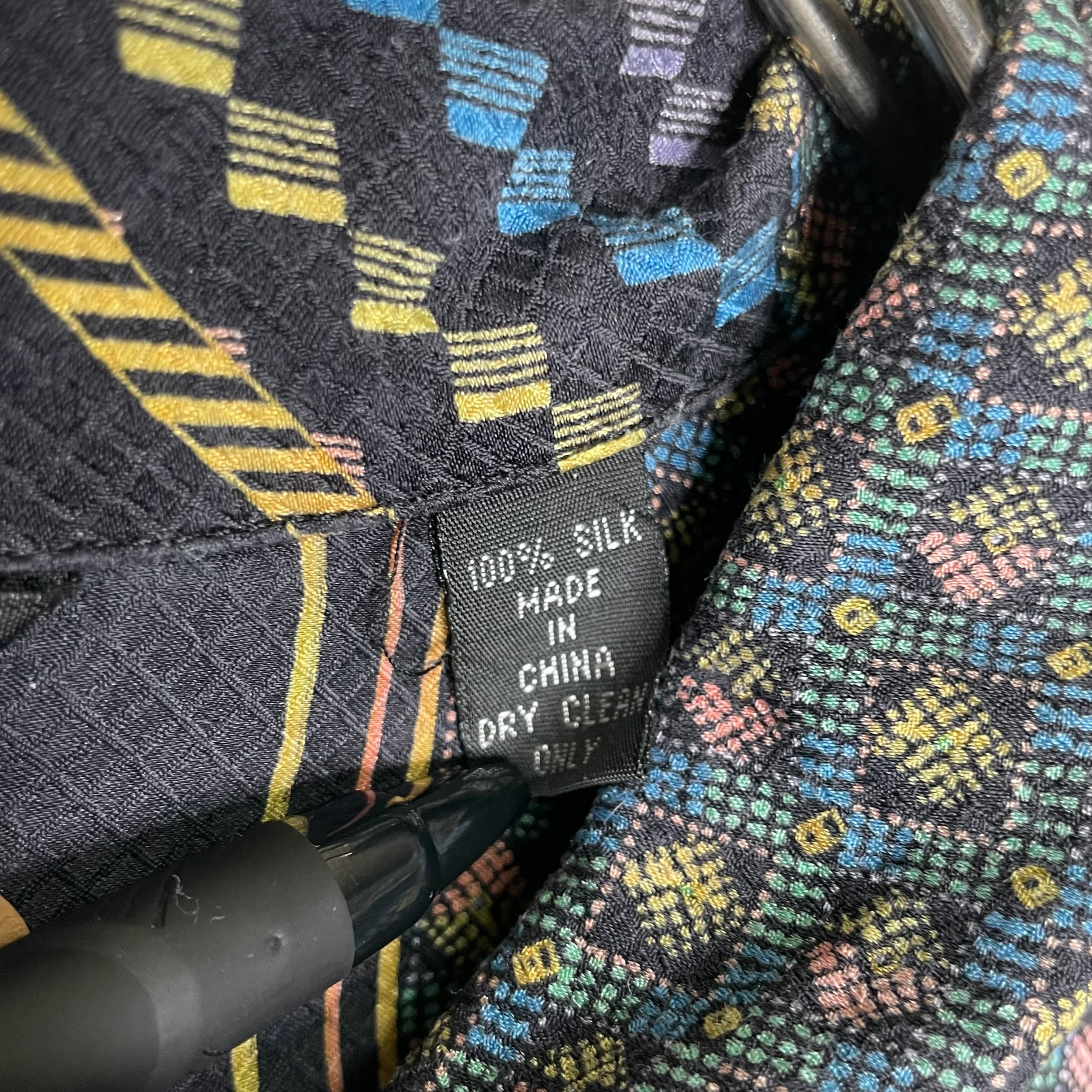 Genelli 半袖シャツ 2XL相当 総柄 シルク100% | 古着屋OLDGREEN