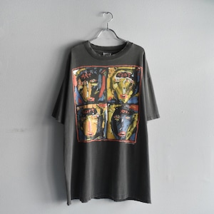 "FRED BABB" 『Art Can't Hurt You』90's~ Front Printed Art T-shirt s/s