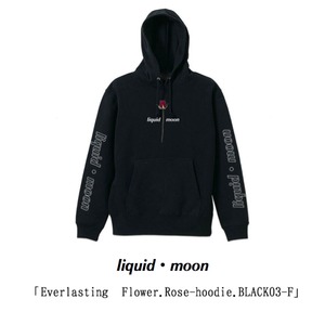 「Everlasting Flower.Rose-hoodie.BLACK03-F」
