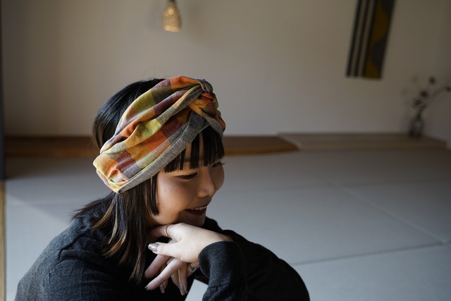 turbou -遠州綿紬 ガーベラ ワイヤーリボン