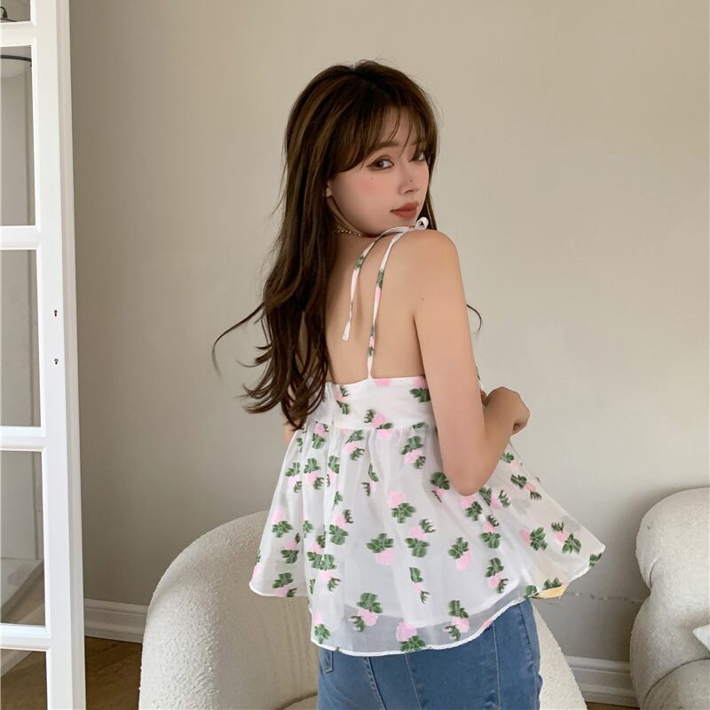 フローラルサマーショートジャケット 大人ガーリー スウィート キュート カジュアル 夏物 花柄 ピュア ブラックストロベリース8568267137