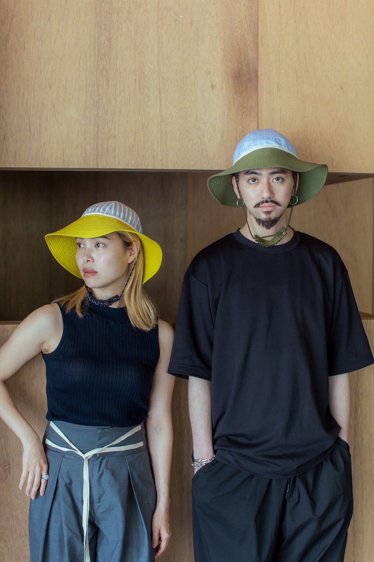 Flower 刺繍　reversible HAT