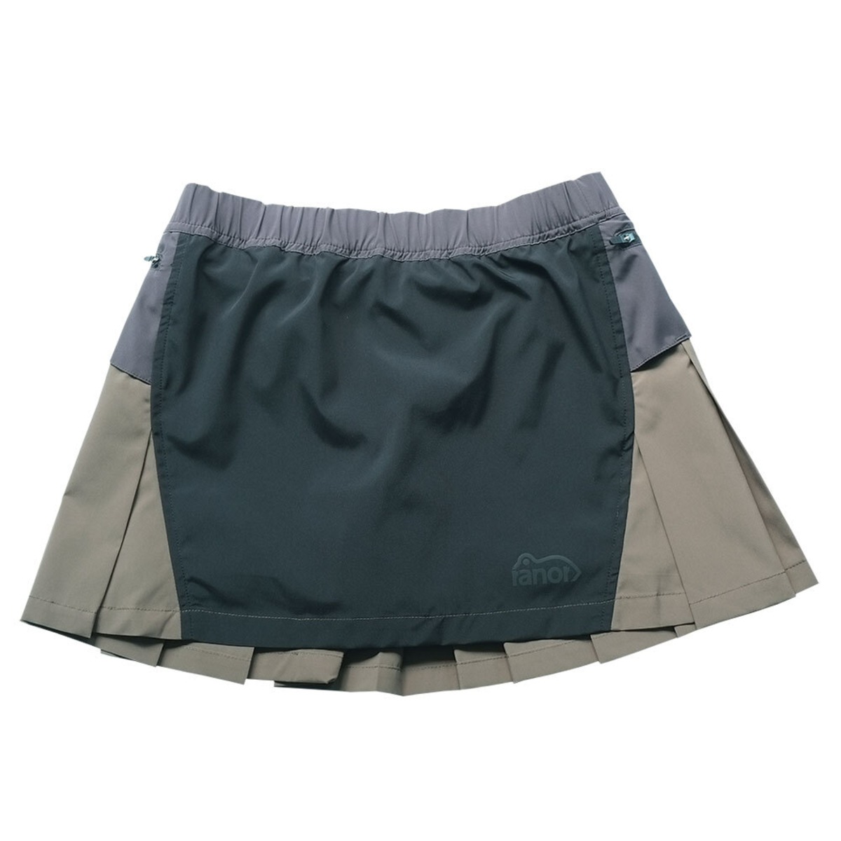 ranor(ラナー) CRAZY PLEATS SKIRT (WITH INNER) BLACK | play field 