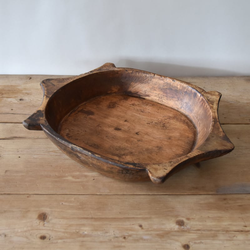 African Vintage Ethnic Wooden Bowl【A】 / アフリカン African Vintage Ethnic Wooden Bowl【A】 / アフリカン