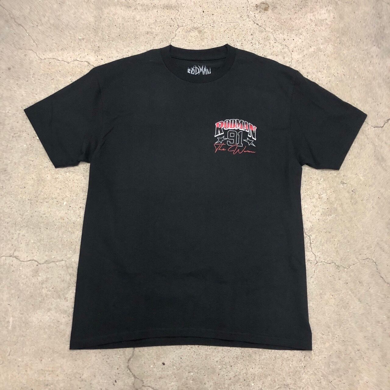 DENNIS RODMAN/Print Tee/L/プリントT/フォトT/Tシャツ/ブラック