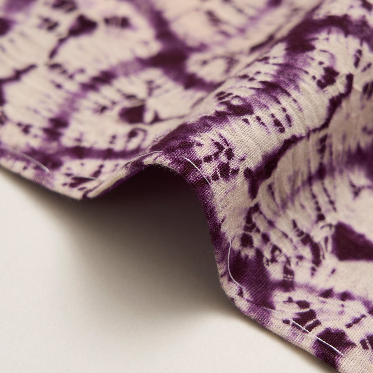 草紫堂 南部紫根染め 分銅繋文 木綿袷着物【お仕立て替え済】 | かわの屋