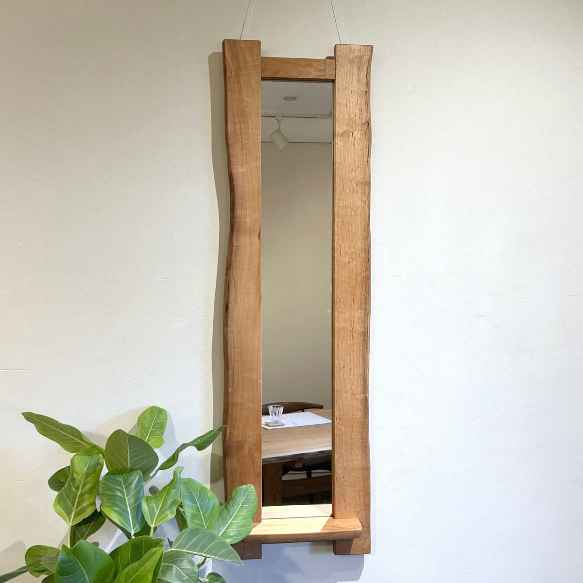 飾り棚付鏡（中） | 飛騨高山 家具工房雉子舎オンラインショップ