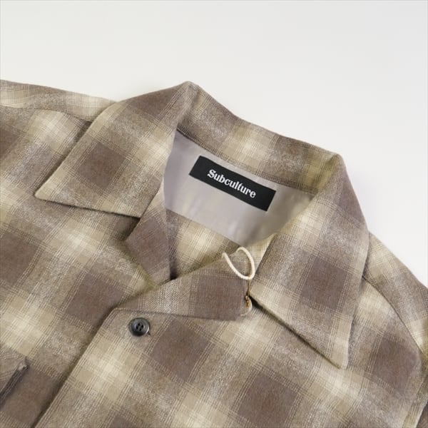 Size【2】 SubCulture サブカルチャー WOOL CHECK SHIRT PURPLE 長袖 ...