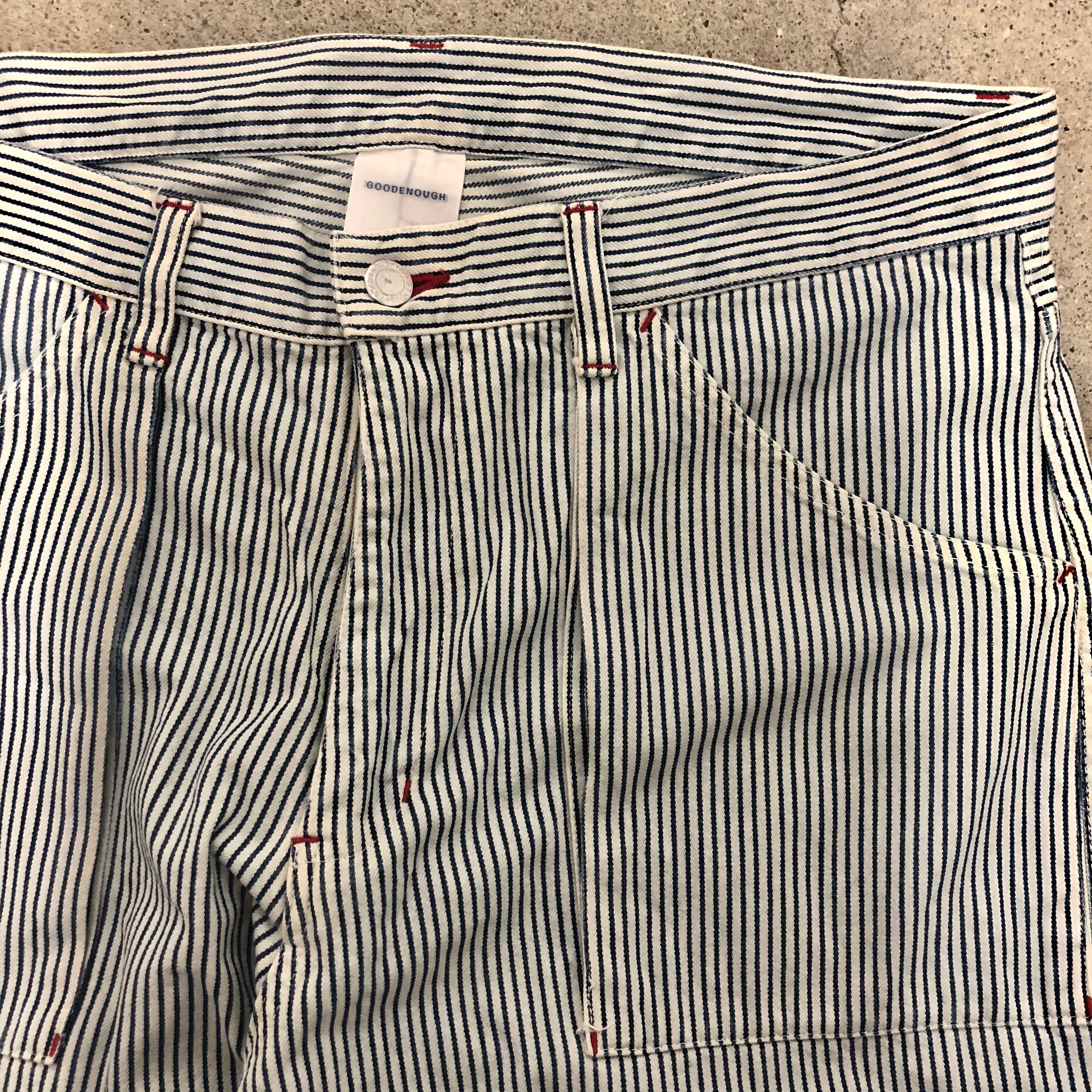 00s GOODENOUGH/Hickory painter pants/L/ヒッコリーペインターパンツ