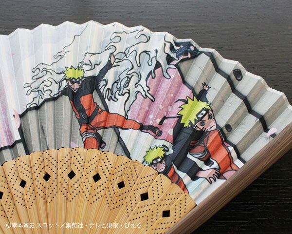 NARUTO-ナルト- 疾風伝 扇子(袋セット) うずまきナルト/多重影分身の術