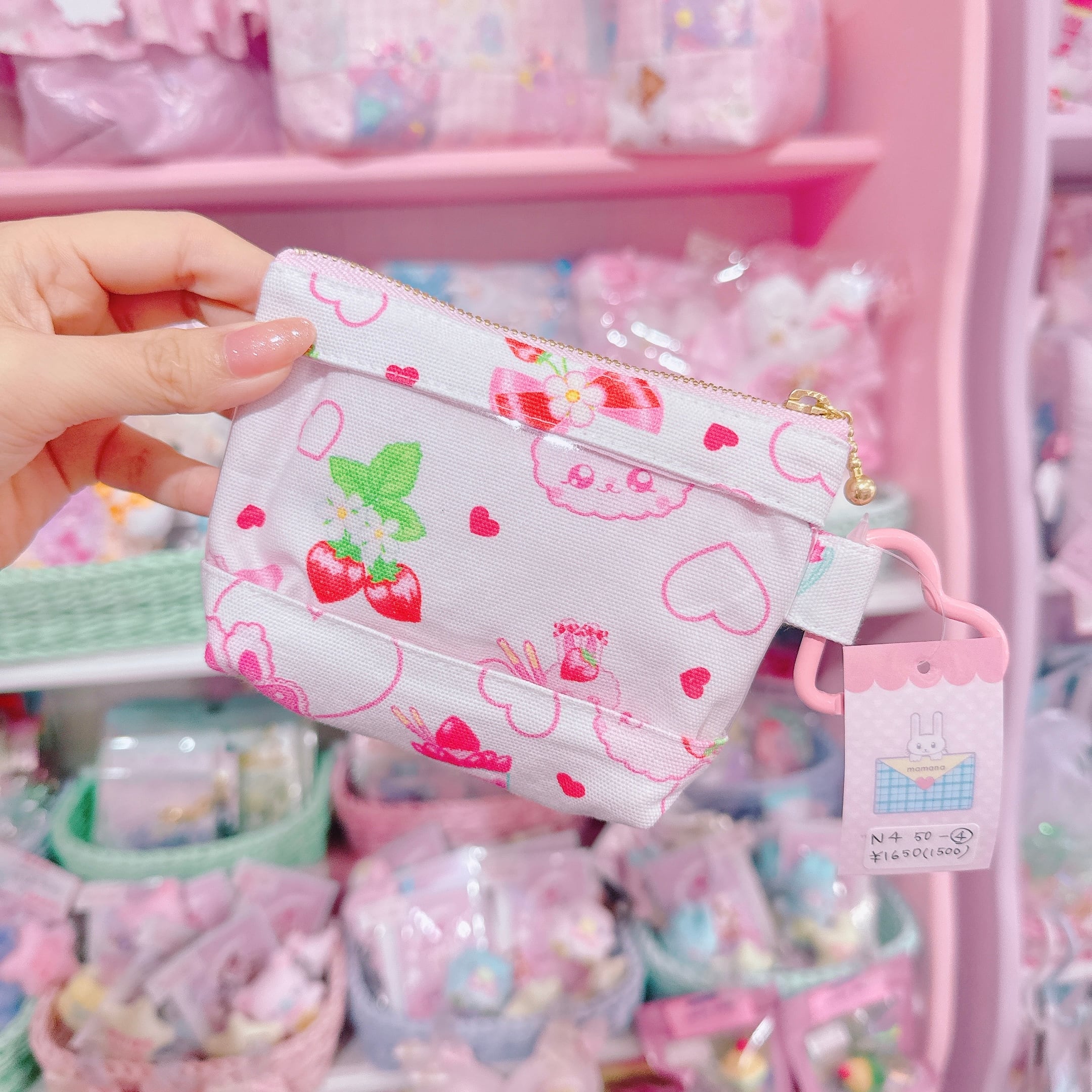 【N4】50-4クリア窓付き推し活ポーチ