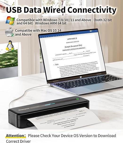 Phomemo M832 モバイルプリンター A4感熱ロール紙収納ボックス同