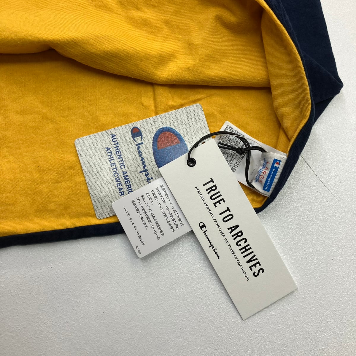 新品】CHAMPION チャンピオン “TRUE TO ARCHIVES” USN リバーシブル T