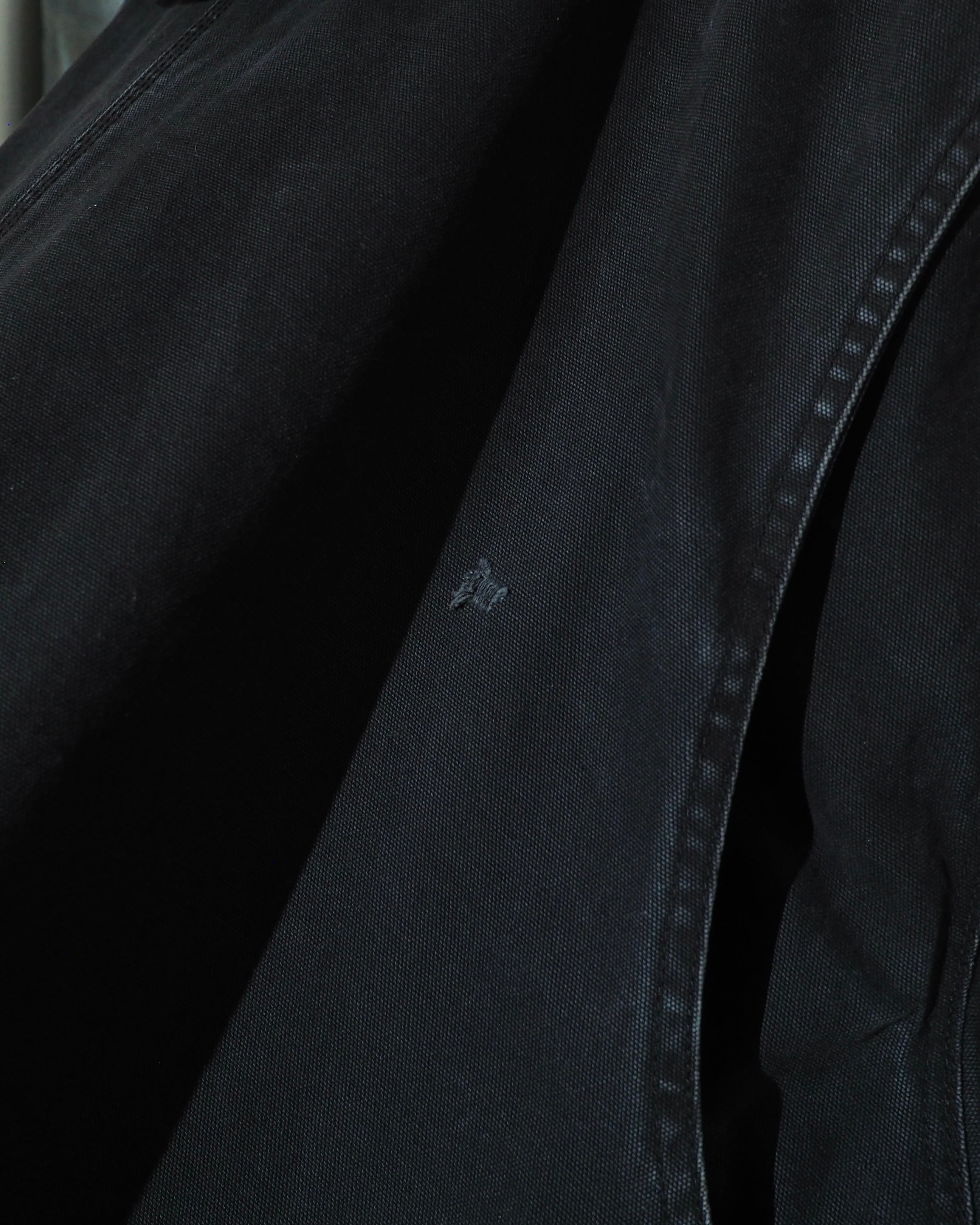 " Special - 墨黒 " Beautiful Fade × Aging Vintage Loose Active Jacket