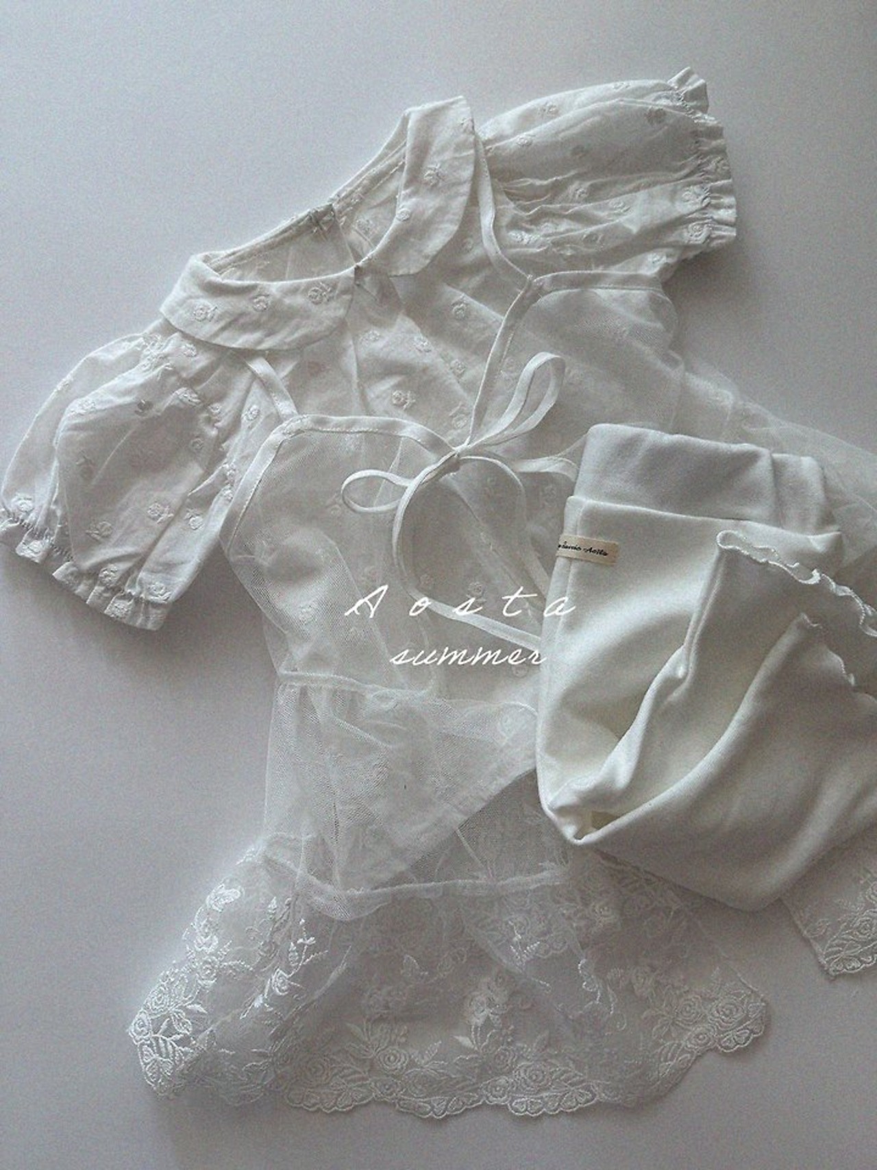 [Aosta] Lace-open Dress / [아오스타] 레이스오픈원피스