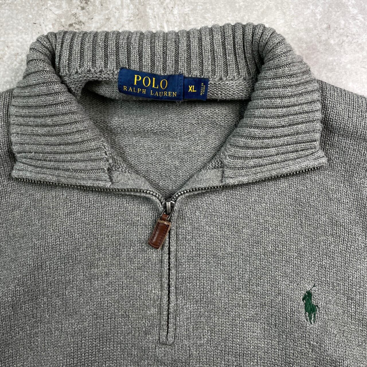 POLO RALPH LAUREN ポロラルフローレン ハーフジップ コットンニット