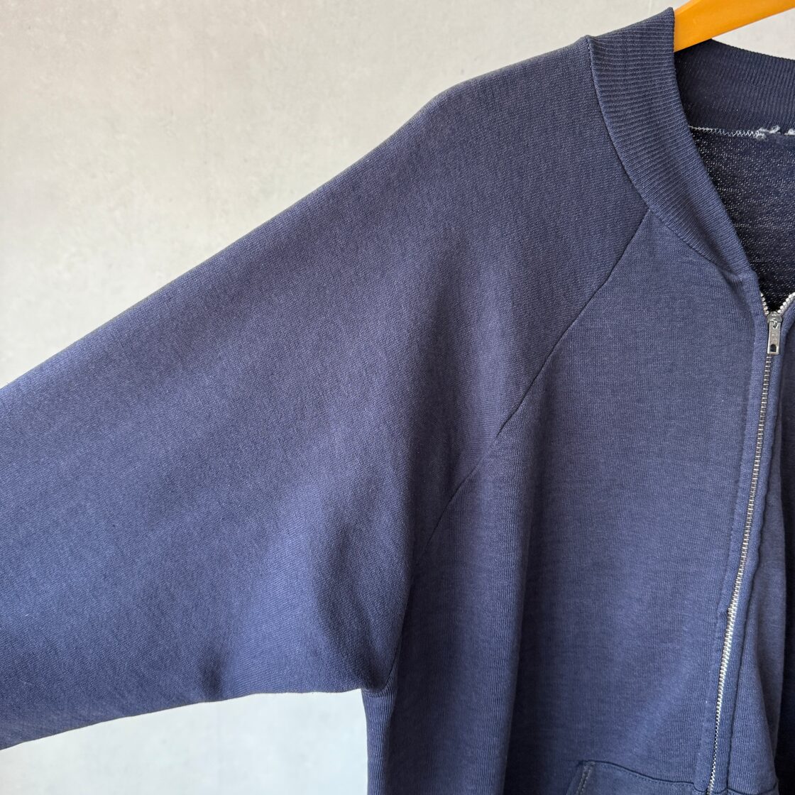 50s~60s Unknown EMAR Zip Vintage Fade Full Zip Sweat Cardigan | PAY ID