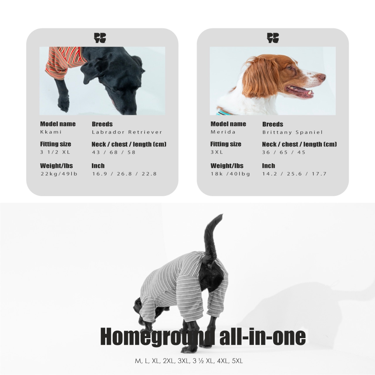 【puppygallery公式】 Homeground all-in-one M-XL