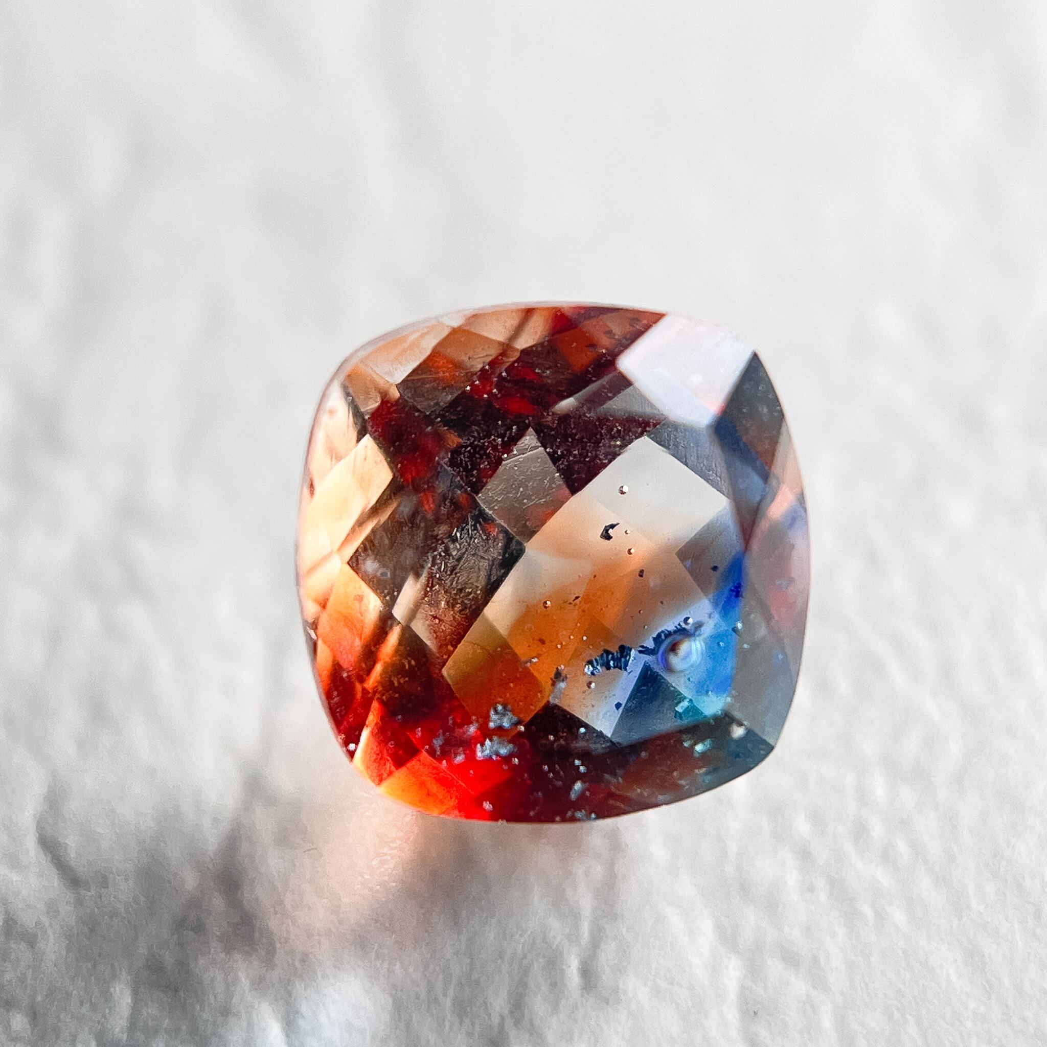 クッションスクエアカット 8mm #265【硝子の宝石】 | yuiaglass