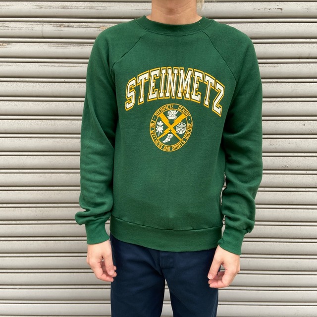 80s USA製　champion カレッジスウェット　トリコタグ　M 緑