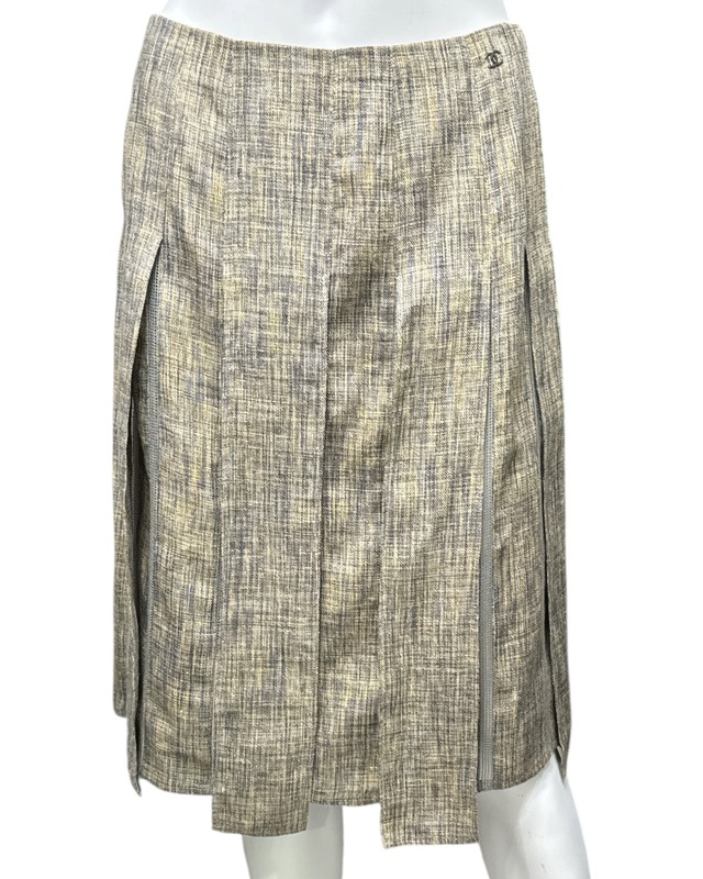 CAMILLA DAMKJAER BLUE PRINT SHORT APRON SKIRT