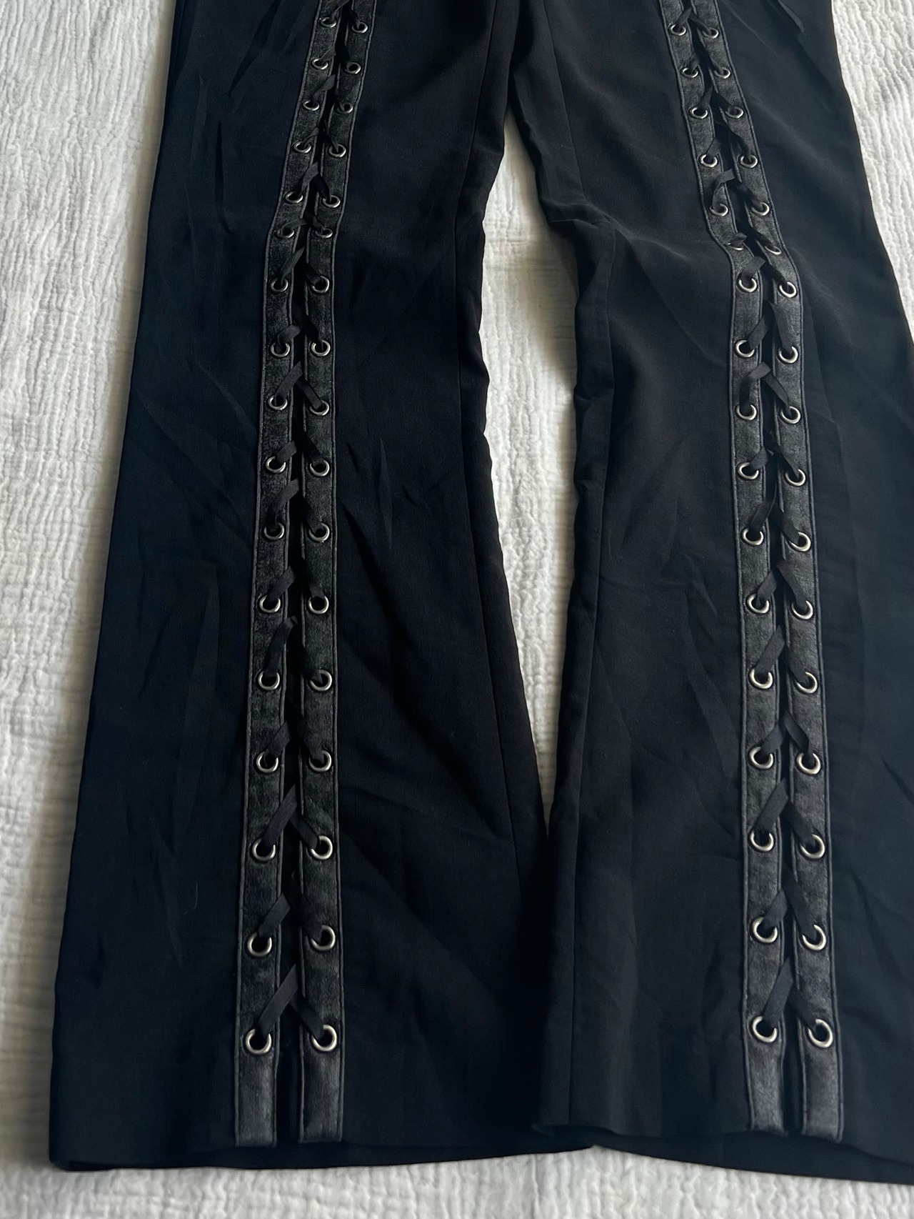 "unknown" Lace-up Flared Pants
