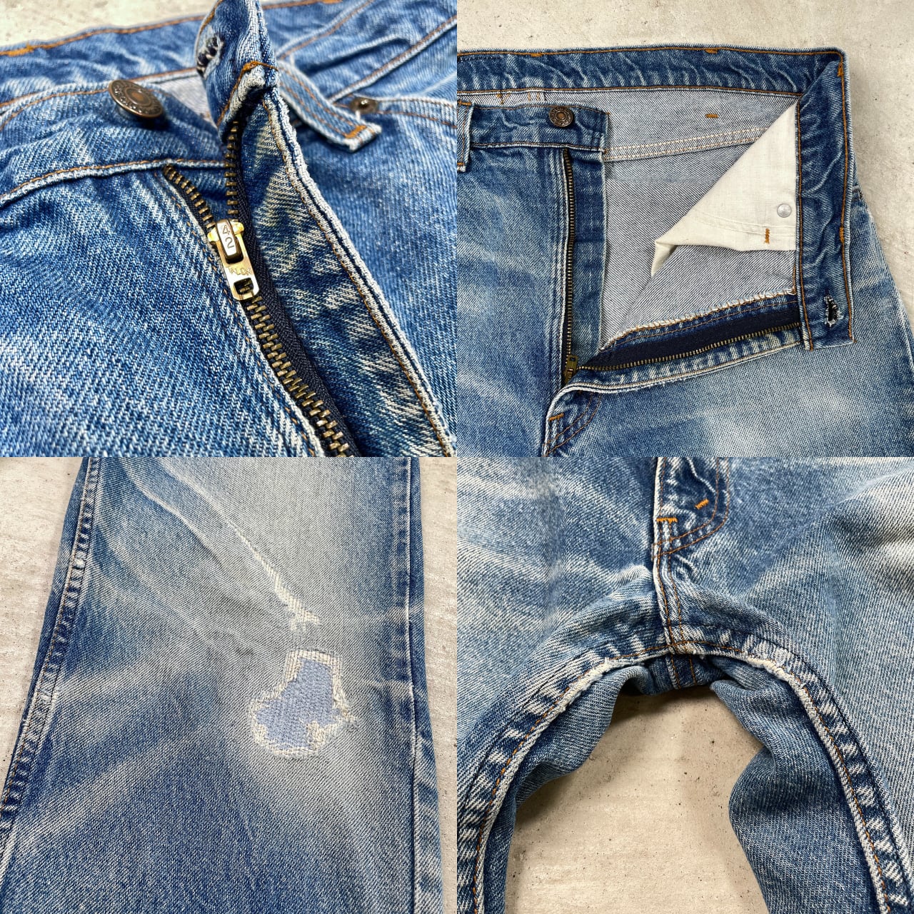90年代 USA製 Levi's リーバイス 40505 0215 デニムパンツ オレンジ