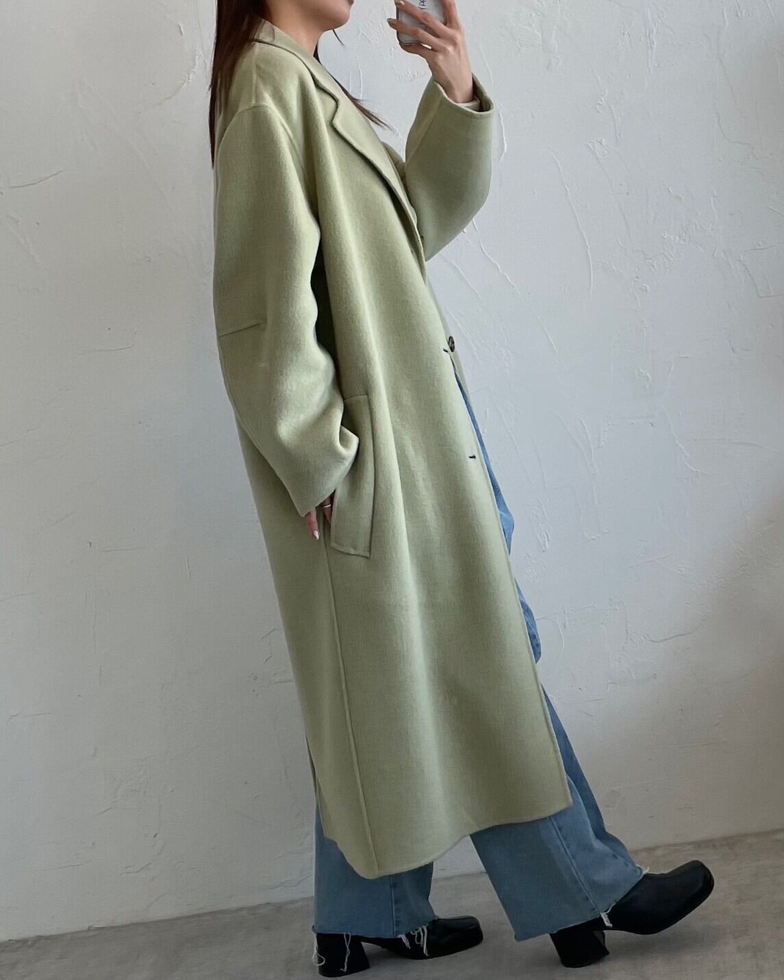TODAYFUL Wool Over Coat ウールオーバーコート LightGreen | planet3rd