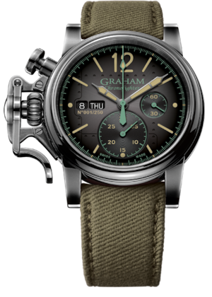 【GRAHAM グラハム】Chronofighter Vintage Aircraft Ltd クロノファイターヴィンテージ エアクラフト（カーキ）世界限定250本／国内正規品 腕時計