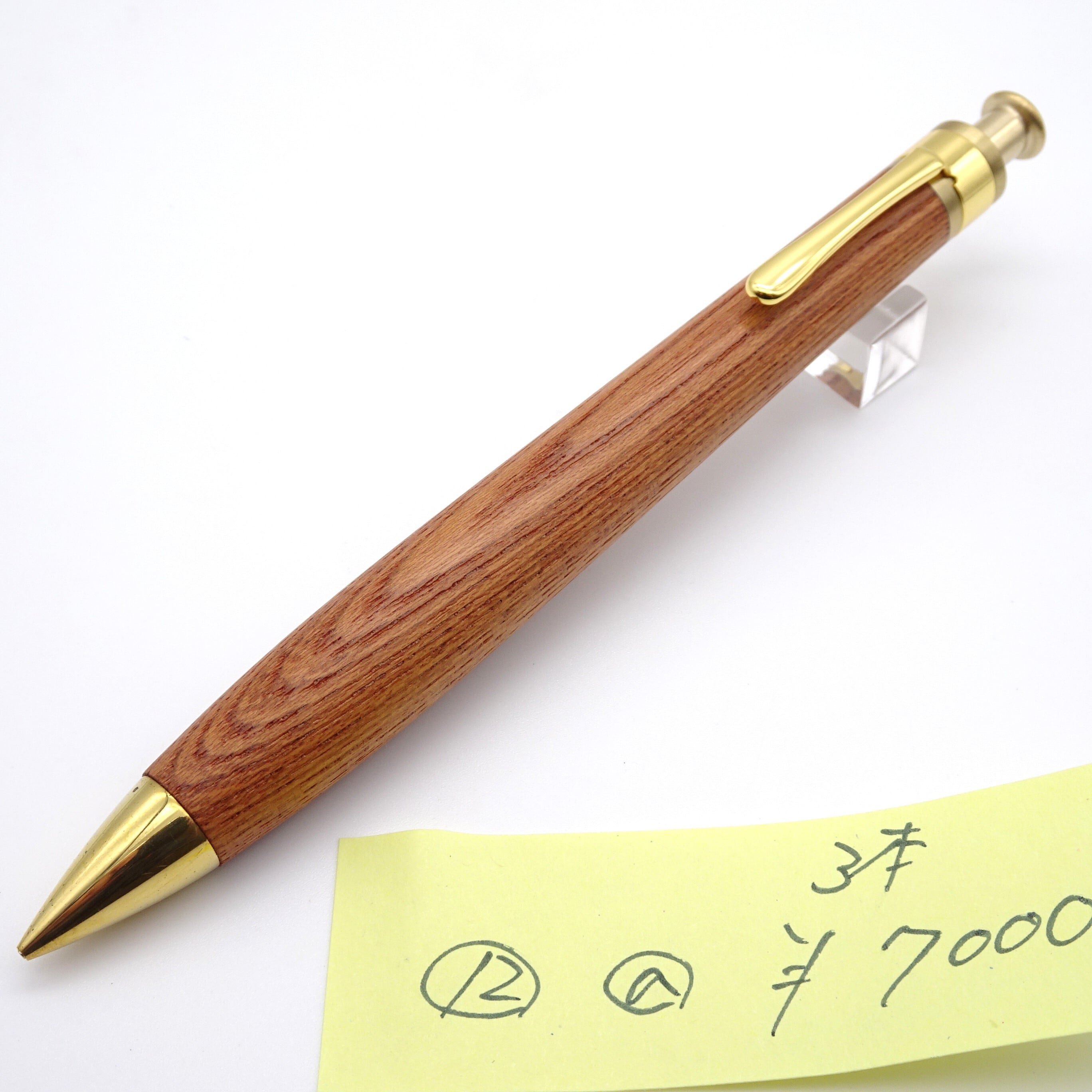 0.5mmペンシル楔 栃の木 杢 10※真鍮金具 | 工房 楔（せつ）