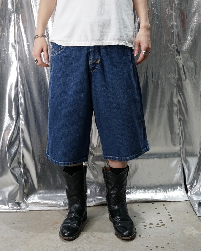 1990's~ "FUBU" embroidery buggy denim shorts