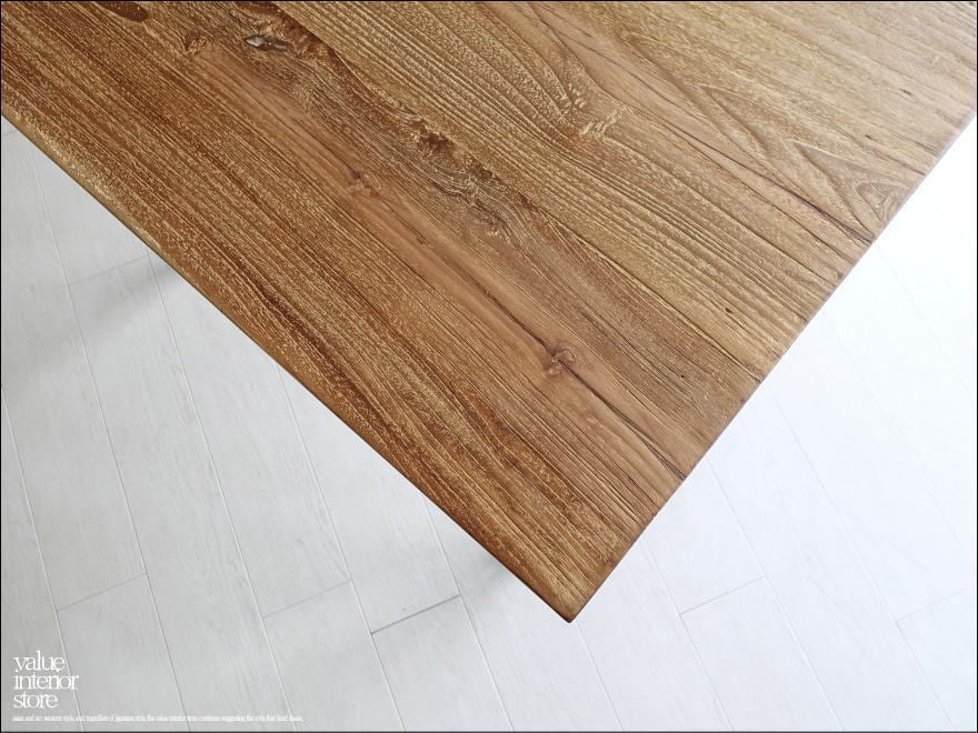 オールドチーク　ガラステーブル　直径90cm cdbd9894ecb26d4534ff8026c81185