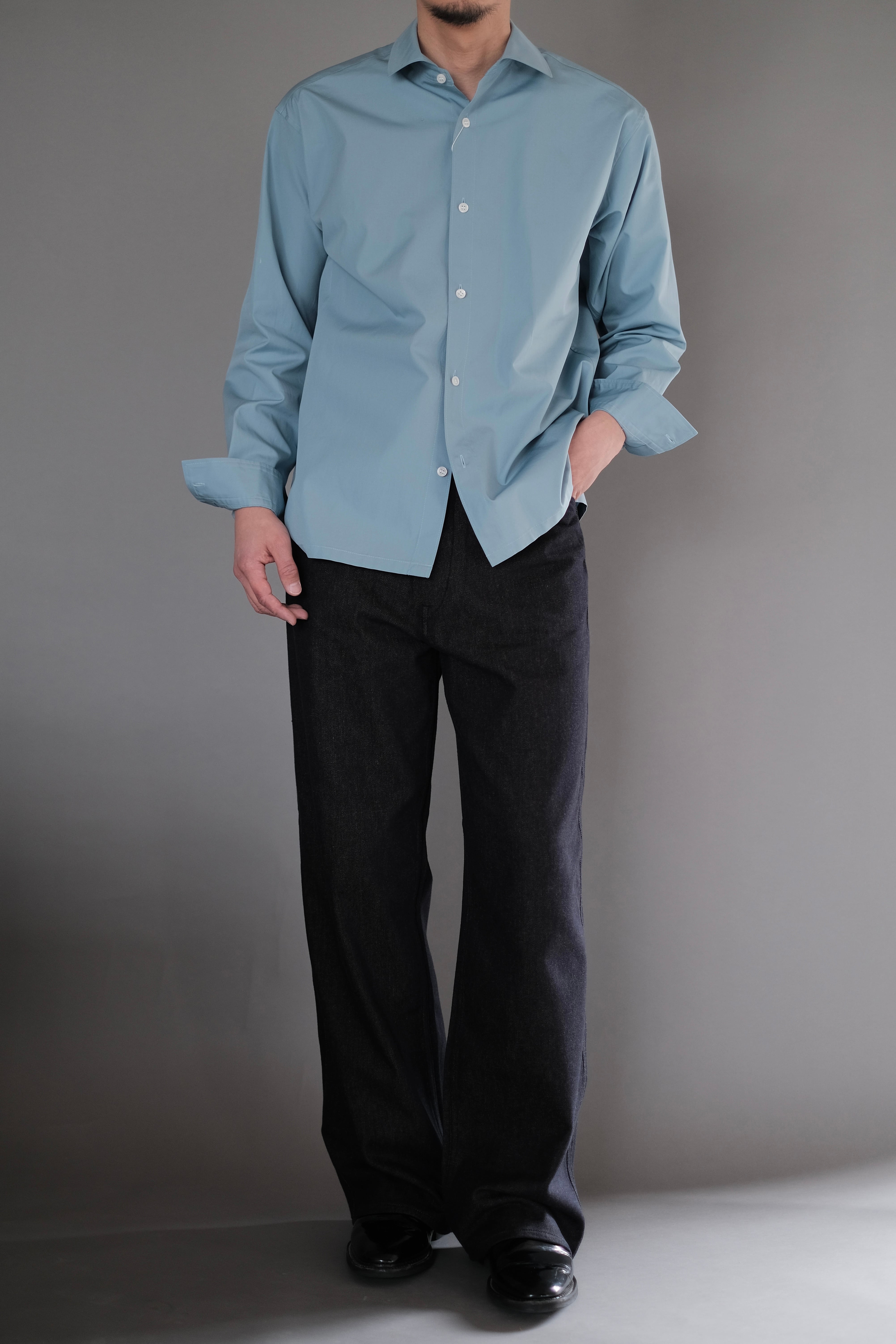 OMAR AFRIDI / 5PKT TROUSERS (CASHMERE & COTTON) | LIVING