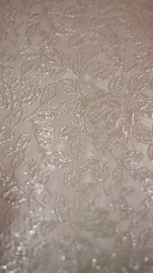 エンボス (ローズ柄) クリアケース 小物 透明 持ち運び (ブラック) カラビナ付 ポーチ 工房 手作り 日本製 エコパッケージ MX-0024-202