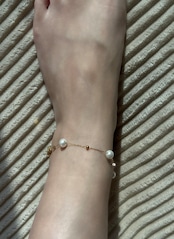 Fine Chain Pearl Anklet