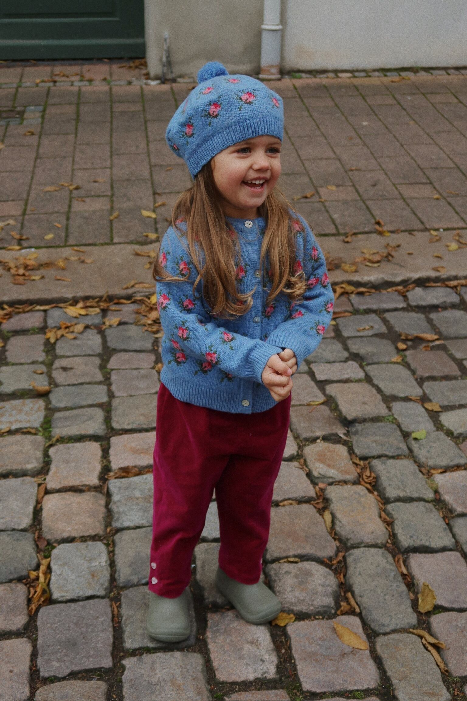 konges sloejd 花柄刺繍ジャケット 3Y Konges Slojd/NUKA JACKET/レモン柄アウター 【2歳/3歳/4歳