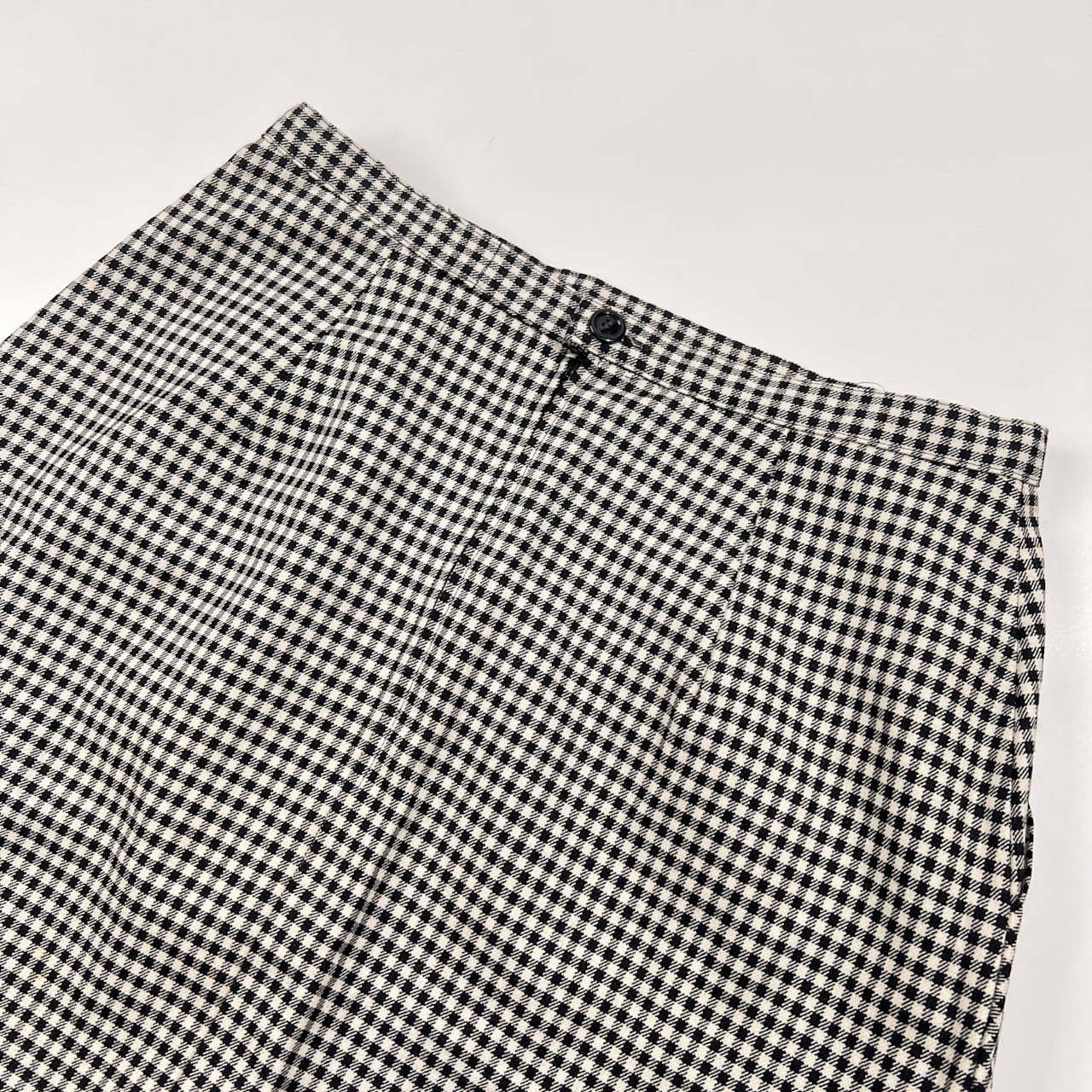 PINK HOUSE ピンクハウス ギンガムチェック タイト ロング スカート /ブラック×ホワイト系/レディース