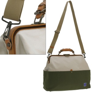 「木綿屋五三郎 帆布コンビダレスボストン」豊岡製  [カラー: ネイビー]  展示品　